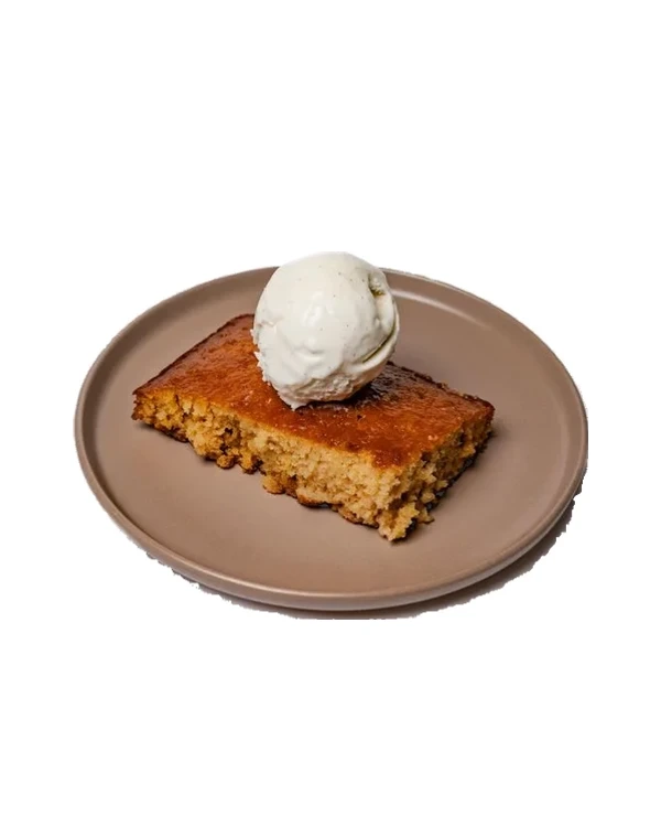 African Pudding Cake at Shaghf Cafe