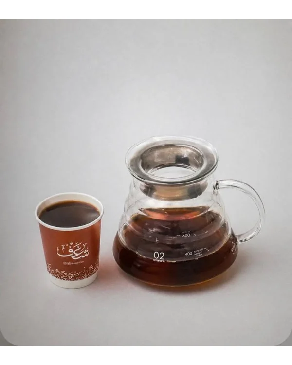 Hot V60 at Shaghf Cafe