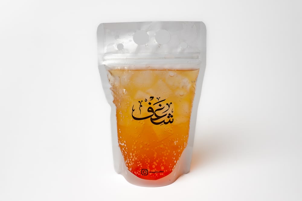 Peach Energy Drink at Shaghf Cafe